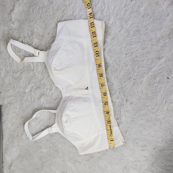 Vintage sweetheart bra top white 60s 70s pinup 36B made in USA - Picture 7 of 8